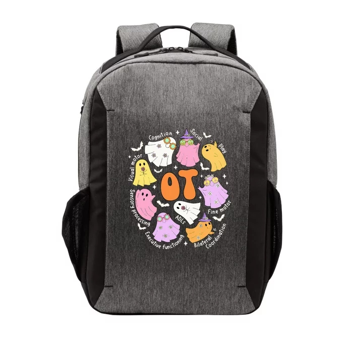 Occupational Therapy Ot Ota Cute Ghost Hippie Halloween Vector Backpack