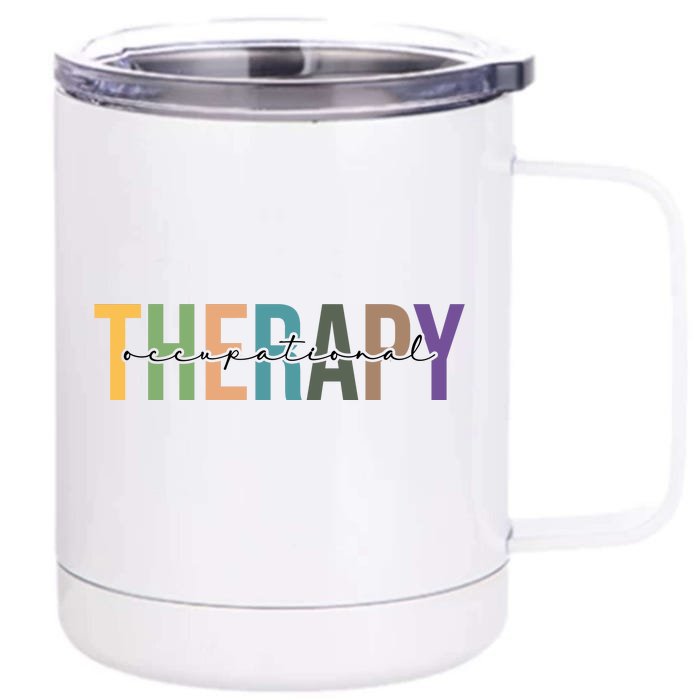 Occupational Therapy Front & Back 12oz Stainless Steel Tumbler Cup