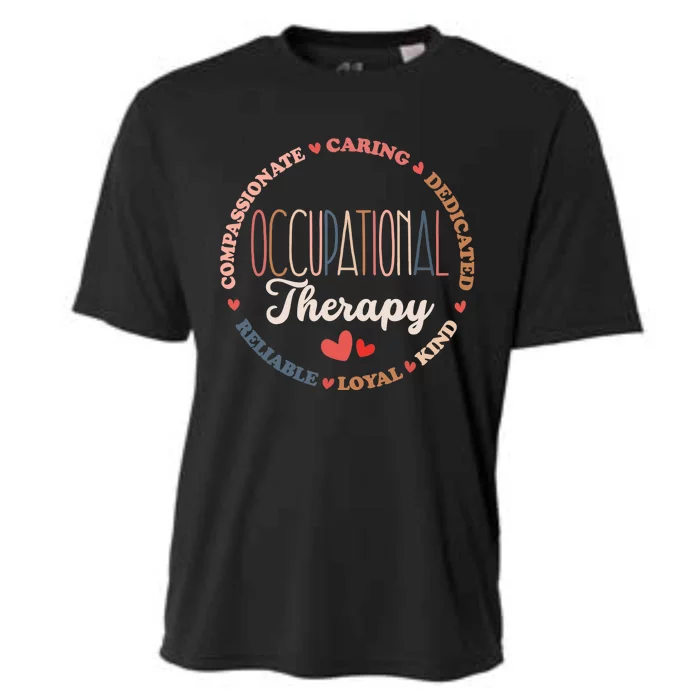 Occupational Therapy OT Therapist OT Month Groovy Cooling Performance Crew T-Shirt