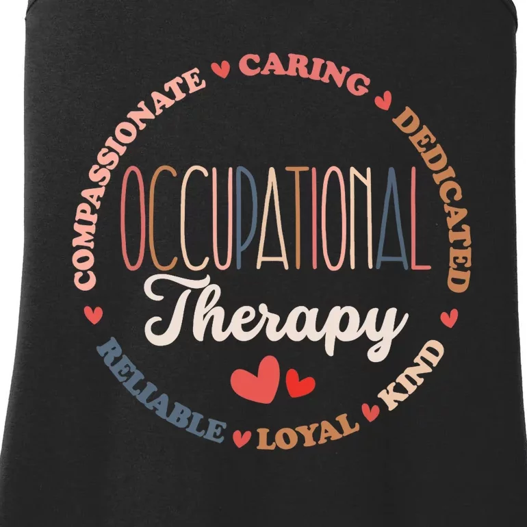 Occupational Therapy OT Therapist OT Month Groovy Ladies Essential Tank