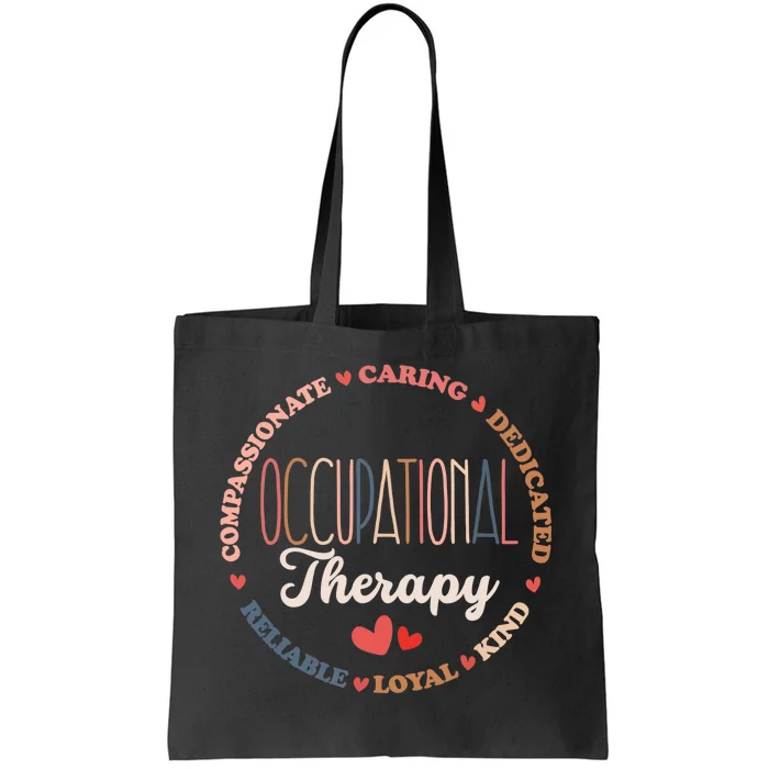 Occupational Therapy OT Therapist OT Month Groovy Tote Bag