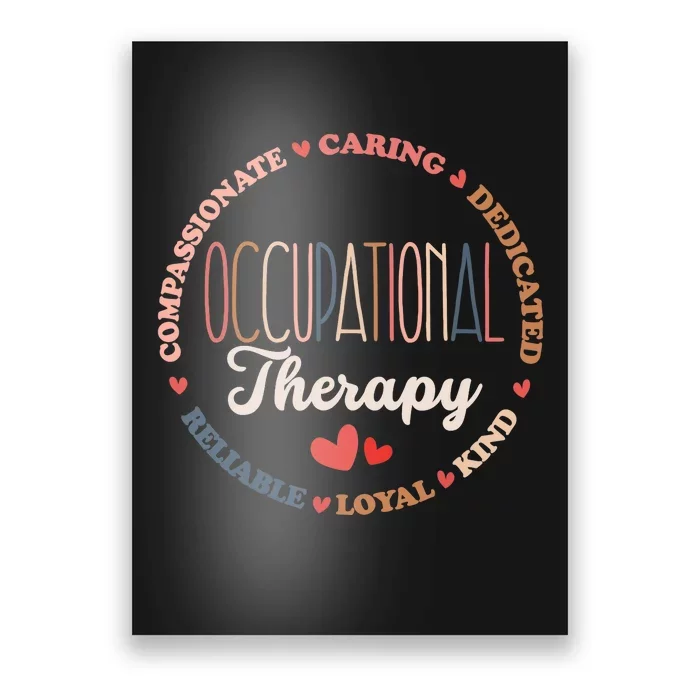 Occupational Therapy OT Therapist OT Month Groovy Poster