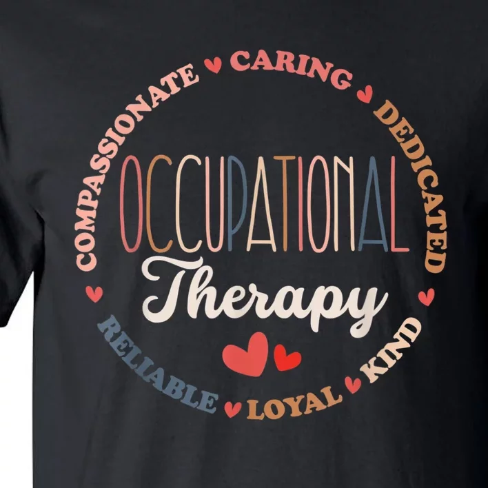 Occupational Therapy OT Therapist OT Month Groovy Tall T-Shirt