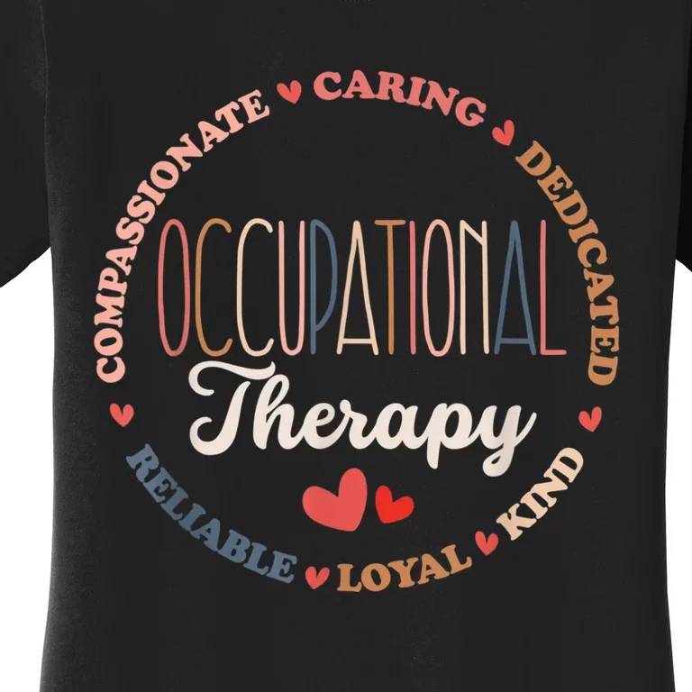 Occupational Therapy OT Therapist OT Month Groovy Women's T-Shirt