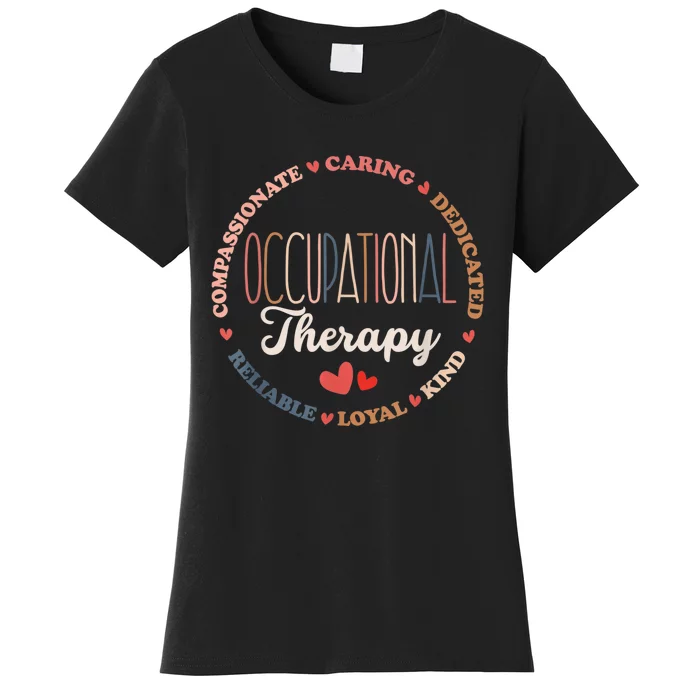 Occupational Therapy OT Therapist OT Month Groovy Women's T-Shirt