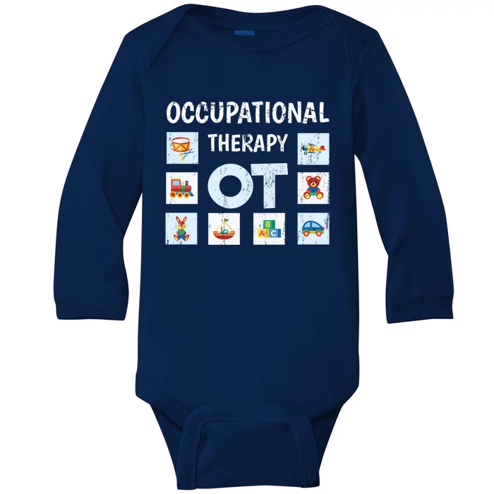 Occupational Therapy Ot Exercise Occupational Therapist Meaningful Gift Baby Long Sleeve Bodysuit