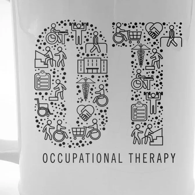 Occupational Therapy Ot Gift Occupational Therapist Gift Front & Back Beer Stein