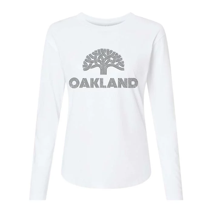 Oak Tree Outfit Souvenir Oakland Womens Cotton Relaxed Long Sleeve T-Shirt