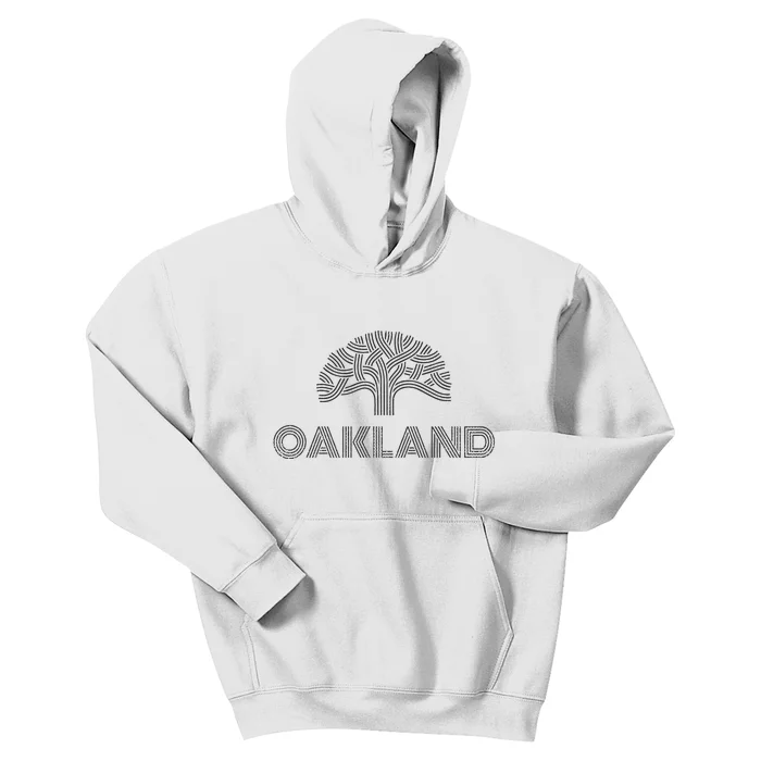 Oak Tree Outfit Souvenir Oakland Kids Hoodie