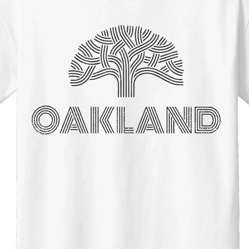 Oak Tree Outfit Souvenir Oakland Kids T-Shirt