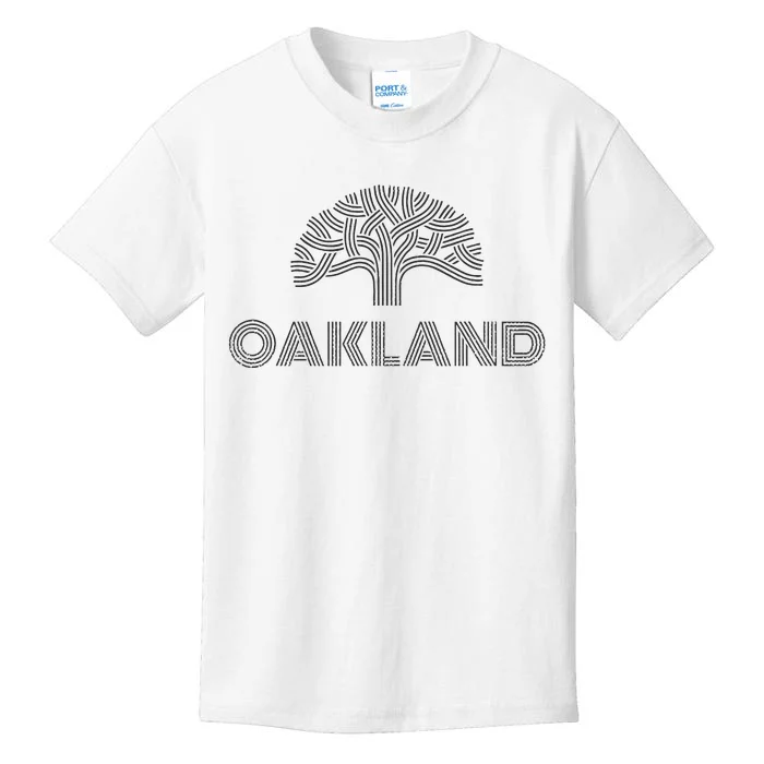 Oak Tree Outfit Souvenir Oakland Kids T-Shirt