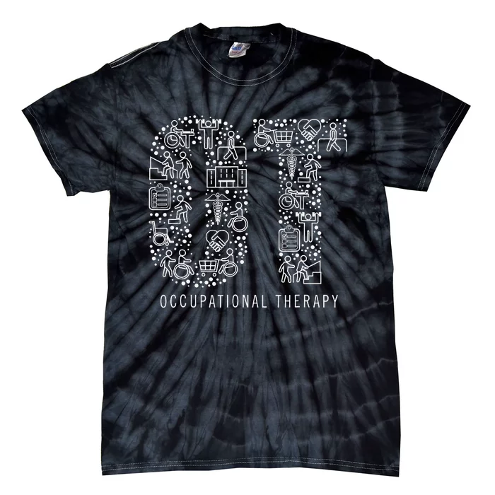 Occupational Therapy OT Month Therapist Art Idea Tie-Dye T-Shirt