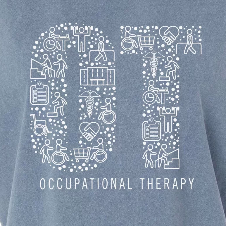 Occupational Therapy OT Month Therapist Art Idea Garment-Dyed Women's Muscle Tee