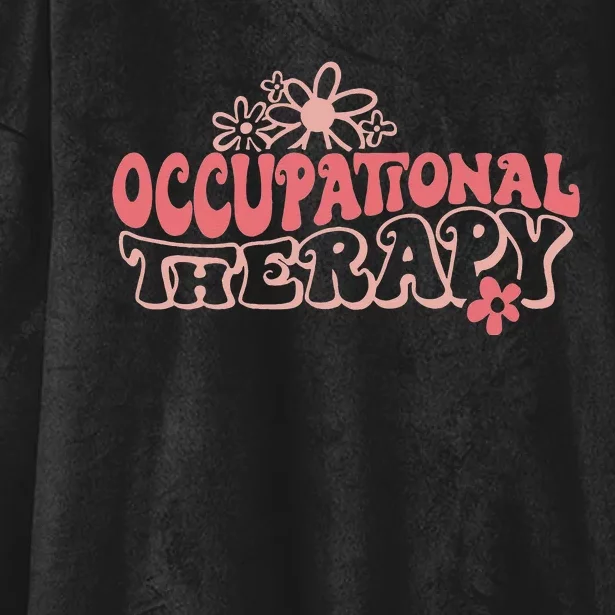 Occupational Therapy OT Therapist Inspire OT Month Flower Hooded Wearable Blanket