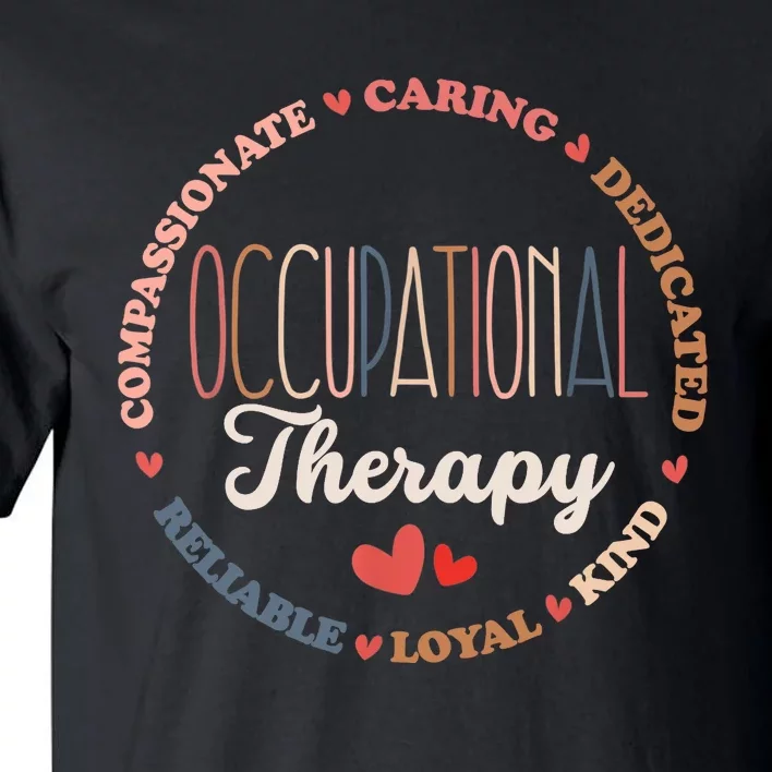 Occupational Therapy OT Therapist OT Month Groovy Tall T-Shirt