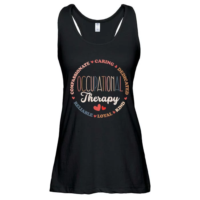 Occupational Therapy OT Therapist OT Month Groovy Ladies Essential Flowy Tank