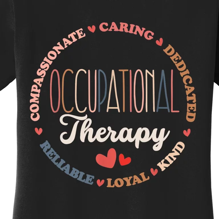 Occupational Therapy OT Therapist OT Month Groovy Women's T-Shirt