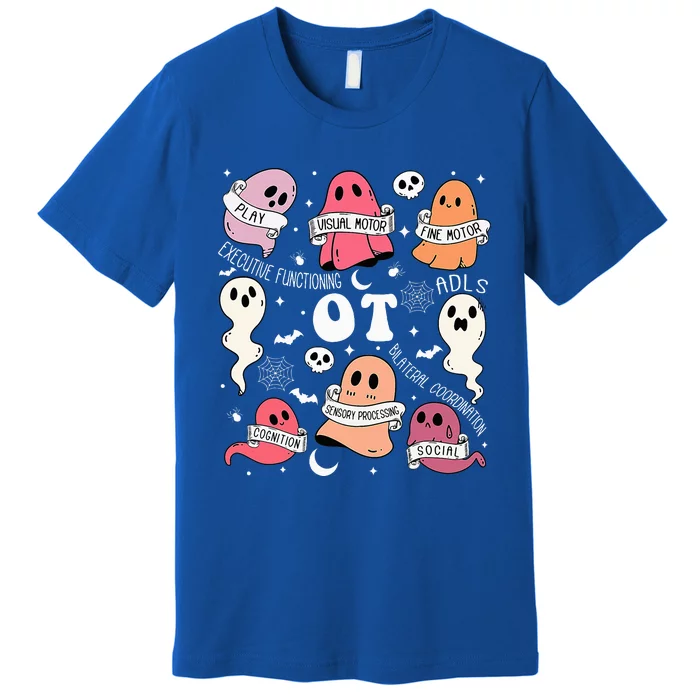 Occupational Therapy OT OTA Halloween Spooky Cute Ghosts Premium T-Shirt