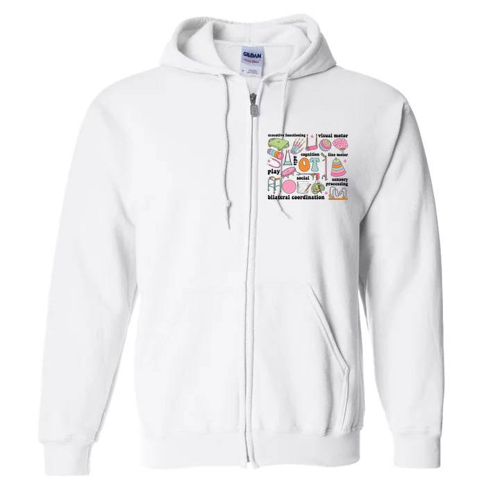 Occupational Therapy OT COTA Full Zip Hoodie