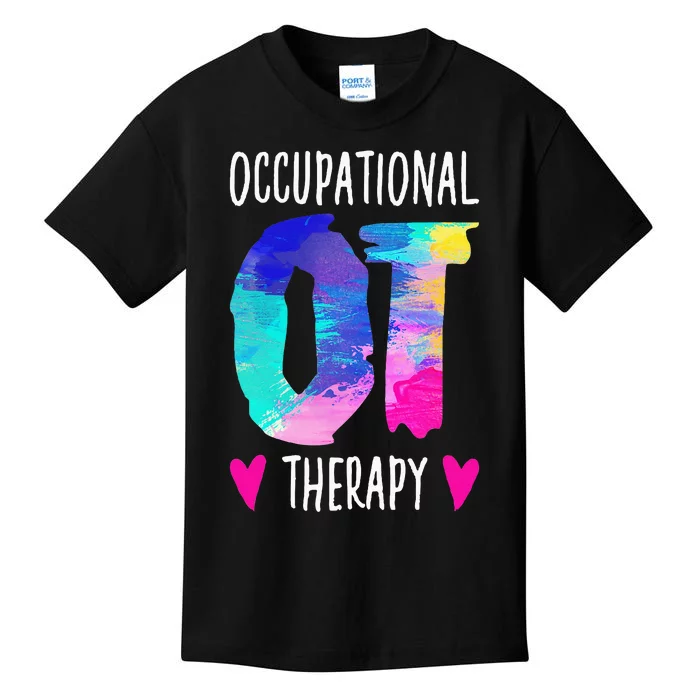 Occupational Therapist OTA Colorful Occupational Therapy Kids T-Shirt