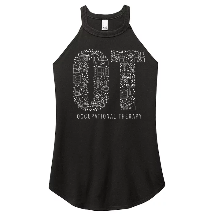 Occupational Therapy Ot Month Therapist Gift Women’s Perfect Tri Rocker Tank