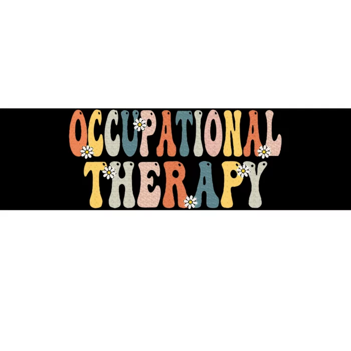 Occupational Therapy Ot Therapist Ot Month Groovy Retro Bumper Sticker