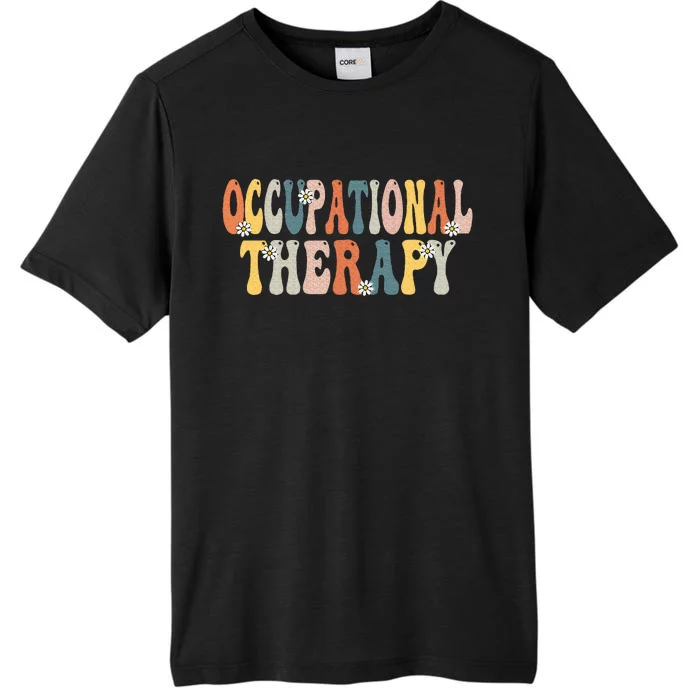 Occupational Therapy Ot Therapist Ot Month Groovy Retro ChromaSoft Performance T-Shirt