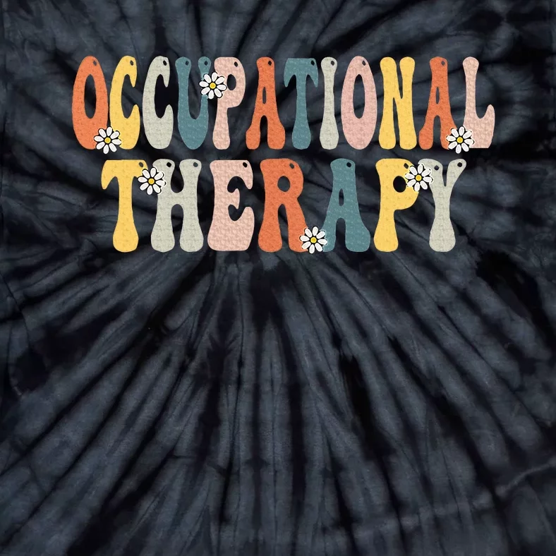 Occupational Therapy Ot Therapist Ot Month Groovy Retro Tie-Dye T-Shirt