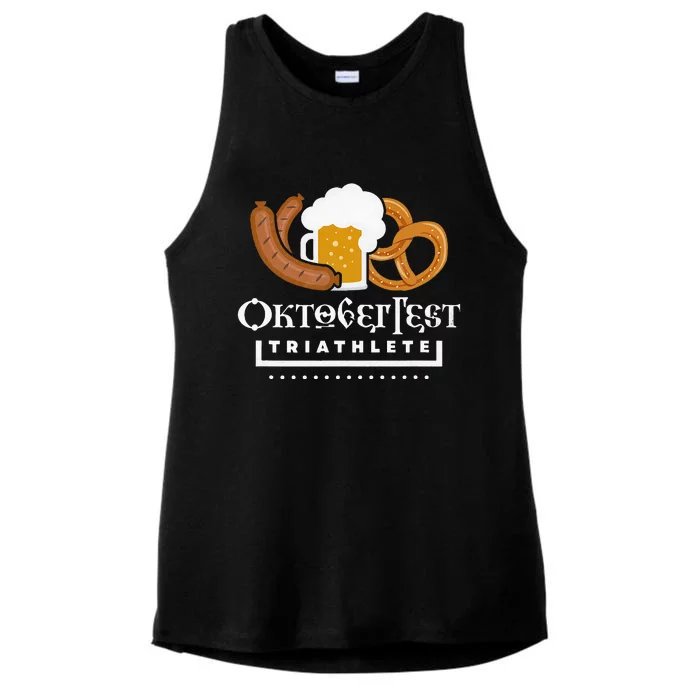 Oktoberfest Triathlete Ladies Tri-Blend Wicking Tank