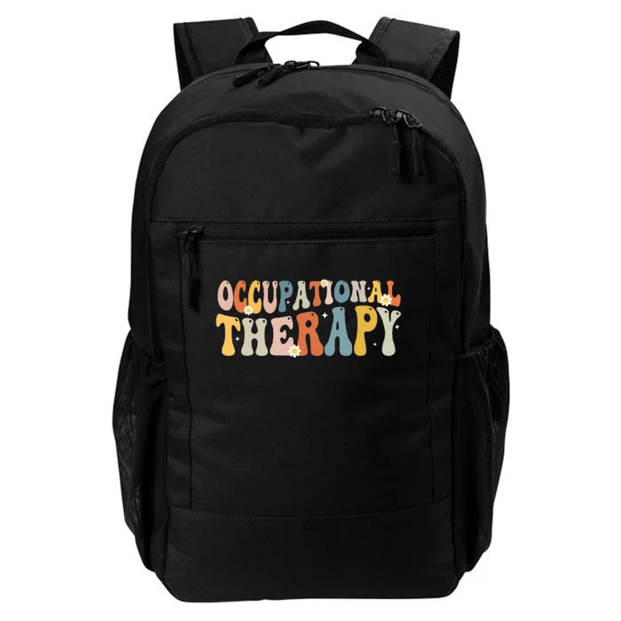 Occupational Therapy OT Therapist OT Month Groovy Retro Daily Commute Backpack