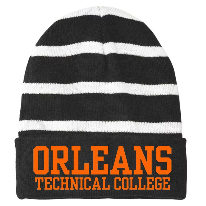 Orleans Technical Striped Beanie with Solid Band