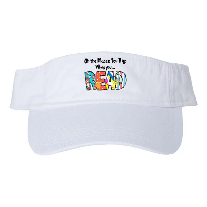 Oh The Places You'll Go When You Read National Read Across America Valucap Bio-Washed Visor