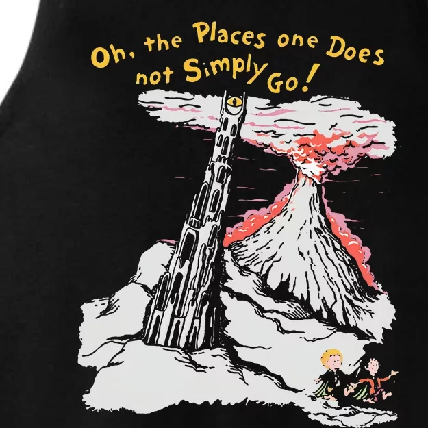 Oh The Places One Does Not Simply Go! Ladies Tri-Blend Wicking Tank