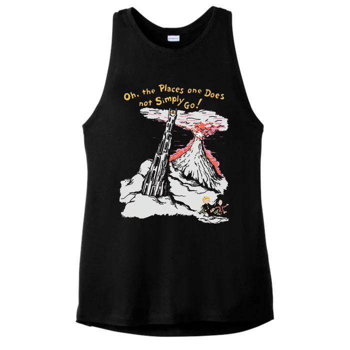 Oh The Places One Does Not Simply Go! Ladies Tri-Blend Wicking Tank