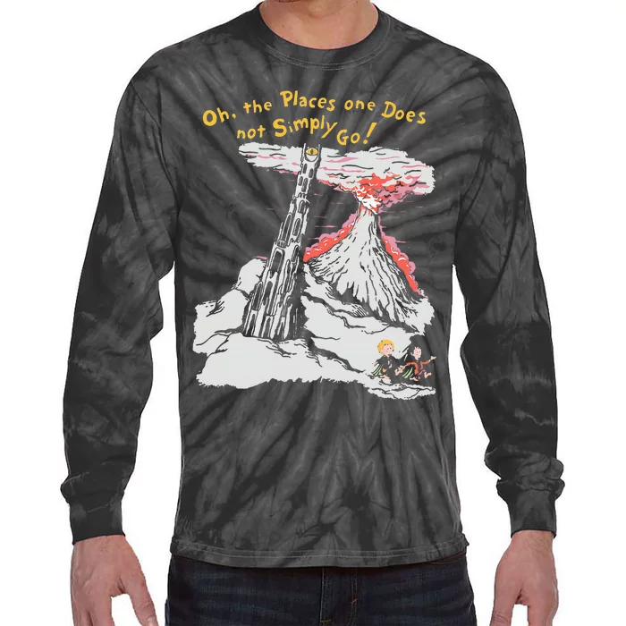 Oh The Places One Does Not Simply Go! Tie-Dye Long Sleeve Shirt