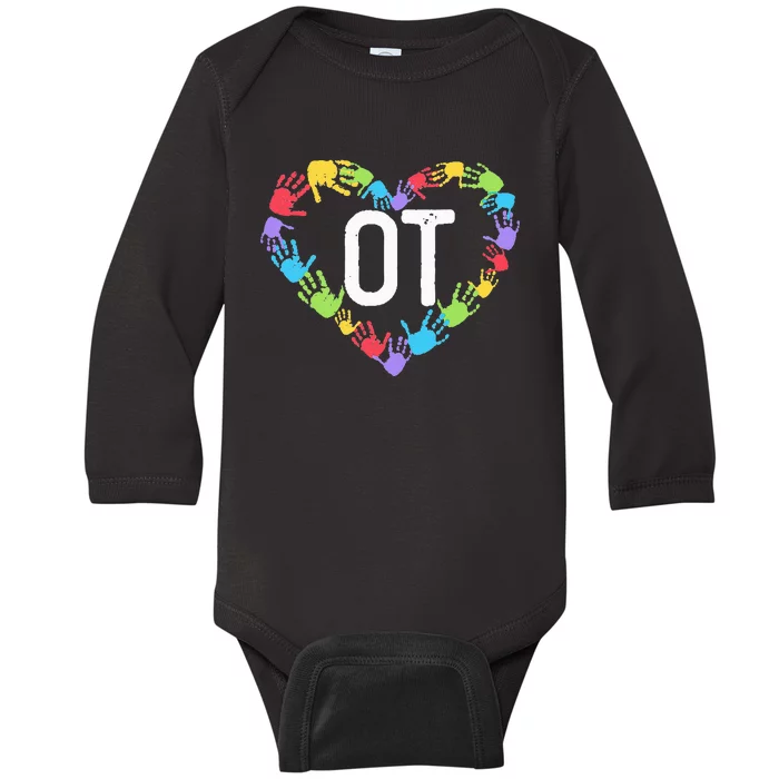 Occupational Therapy Pediatric Therapist Assistant OT Month Baby Long Sleeve Bodysuit