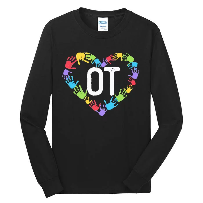 Occupational Therapy Pediatric Therapist Assistant OT Month Tall Long Sleeve T-Shirt