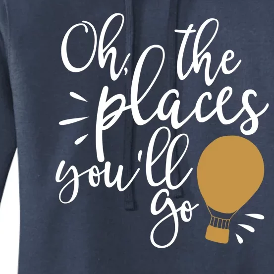 Oh The Places You'll Go Thinking Lightbulb Women's Pullover Hoodie