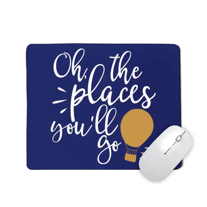 Oh The Places You'll Go Thinking Lightbulb Mousepad