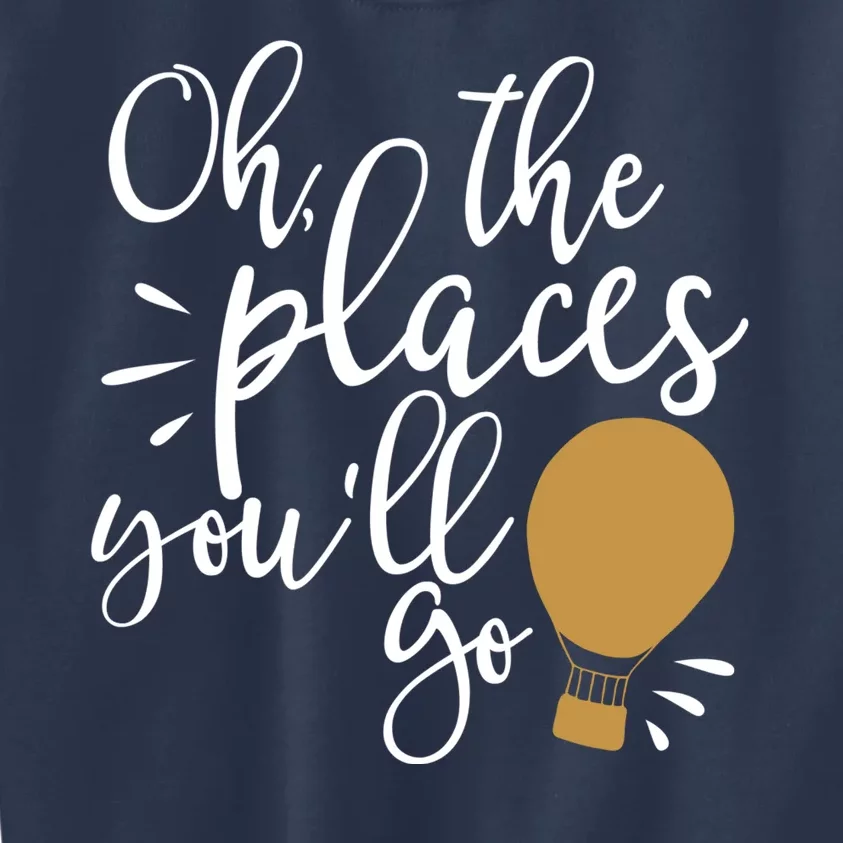 Oh The Places You'll Go Thinking Lightbulb Kids Sweatshirt