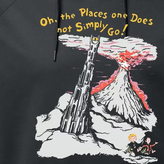 Oh The Places One Does Not Simply Go! Performance Fleece Hoodie