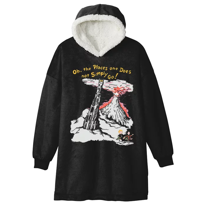 Oh The Places One Does Not Simply Go! Hooded Wearable Blanket