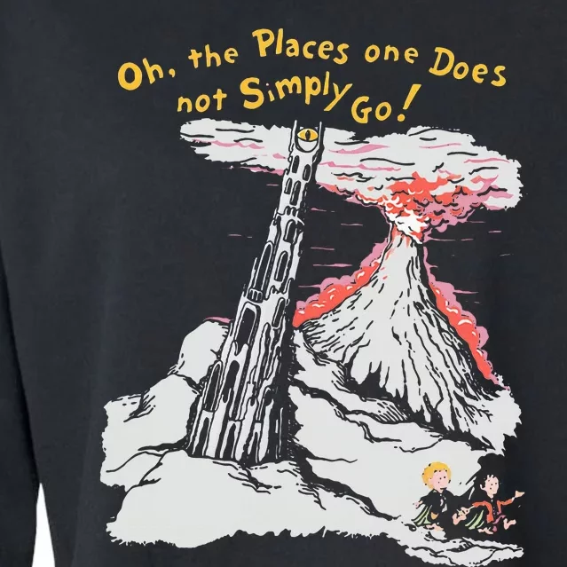 Oh The Places One Does Not Simply Go! Cropped Pullover Crew