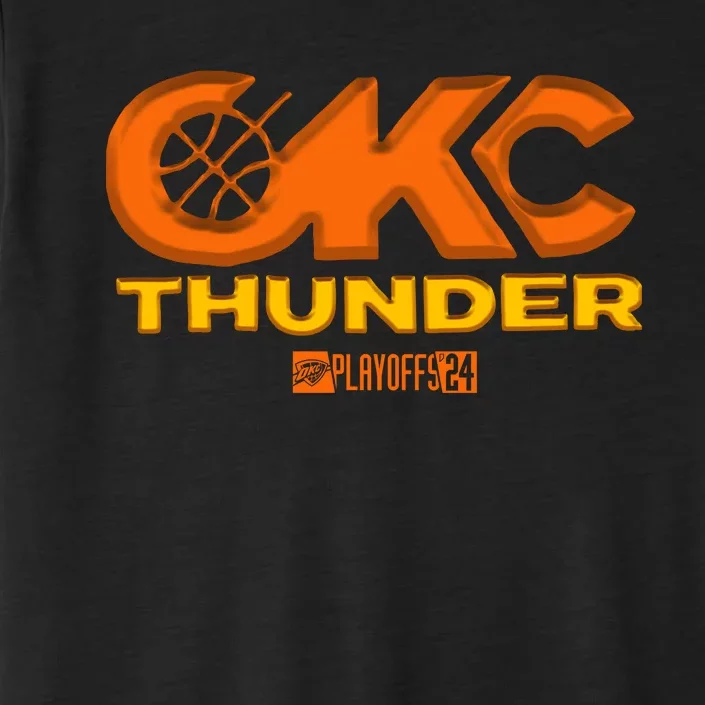 Okc Thunder Playoff 2024 ChromaSoft Performance T-Shirt