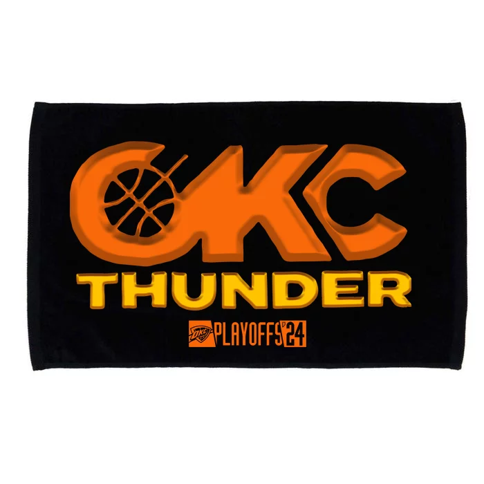 Okc Thunder Playoff 2024 Microfiber Hand Towel