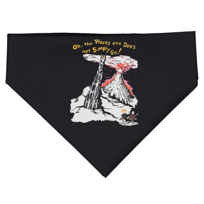 Oh The Places One Does Not Simply Go! USA-Made Doggie Bandana