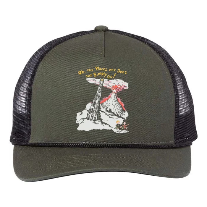 Oh The Places One Does Not Simply Go! Retro Rope Trucker Hat Cap