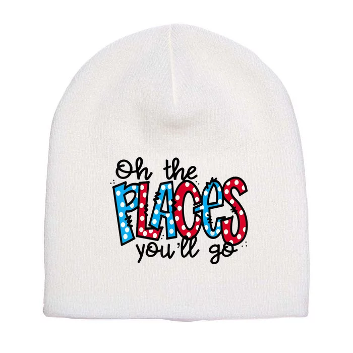 Oh The Places You Will Go Read Educate School Short Acrylic Beanie