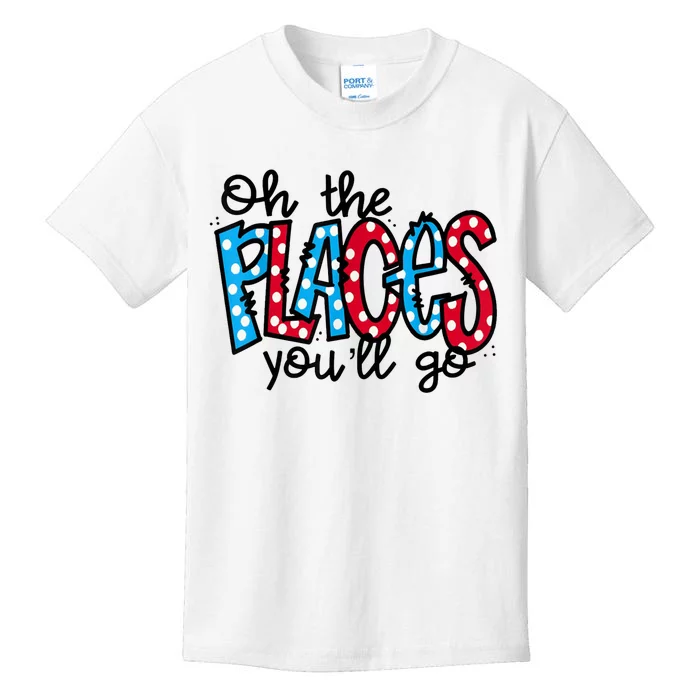 Oh The Places You Will Go Read Educate School Kids T-Shirt