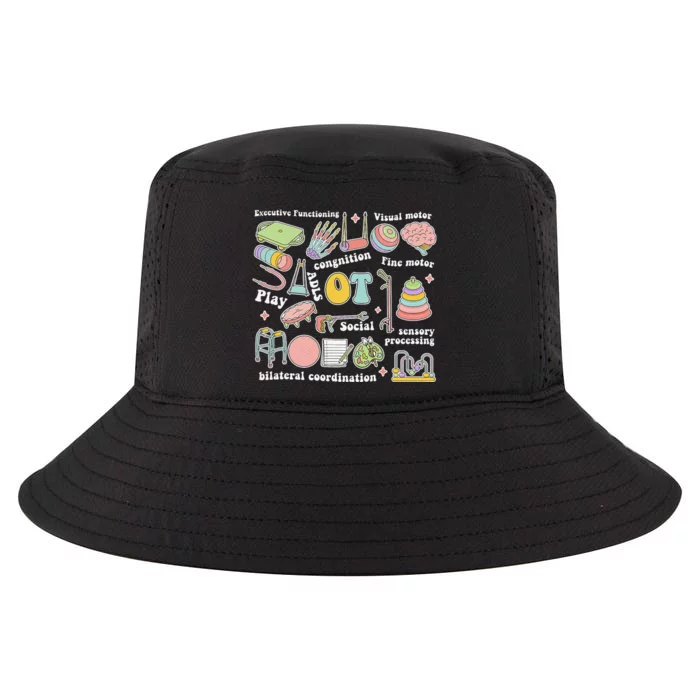 Occupational Therapy Pediatric Therapist OT Month Cool Comfort Performance Bucket Hat